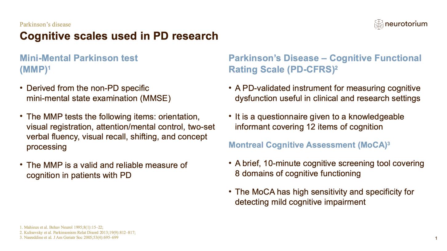 Parkinsons Disease – History Definitions and Diagnosis – slide 53